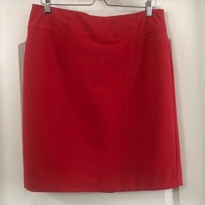 Red Worthington Zip Skirt